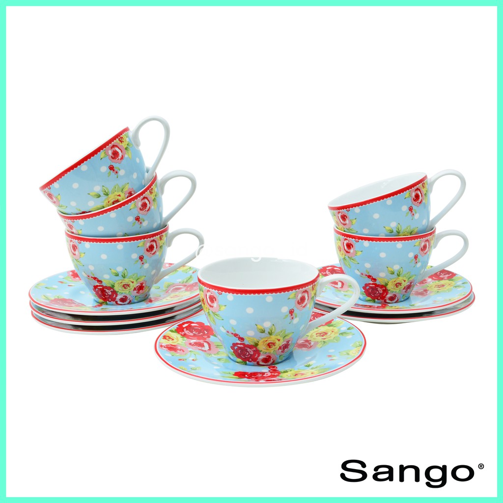 SANGO Set Cangkir New Country Blue Isi 12 Shopee Indonesia SANGO Set Cangkir New Country Blue Isi 12 Shopee Indonesia