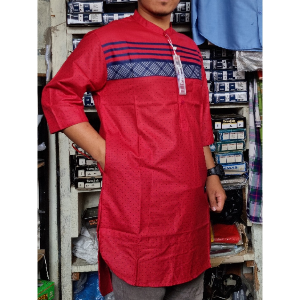 Baju Koko Kurta Pria Dewasa Lengan 3/4 kode 002