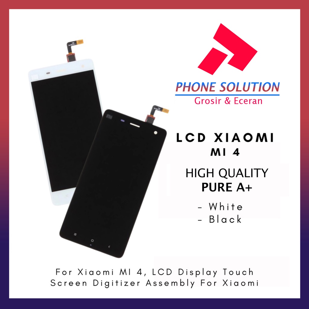 LCD Xiaomi Mi 4 / LCD Xiaomi Mi 4w / LCD Xiaomi Mi 4 Lite Fullset Touchscreen // Supplier LCD Xiaomi Mi - Garansi 1 Bulan