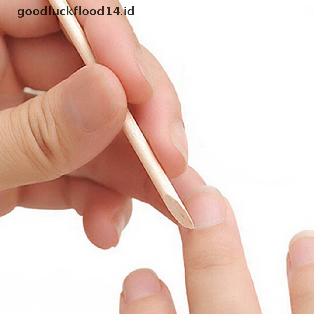 [OOID] 10pcs nail wood stick sticks cuticle pusher remover manicure pedicure care ID