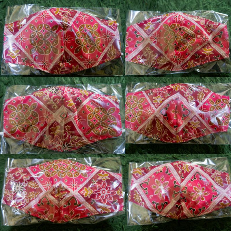 masker kain batik bhayangkari