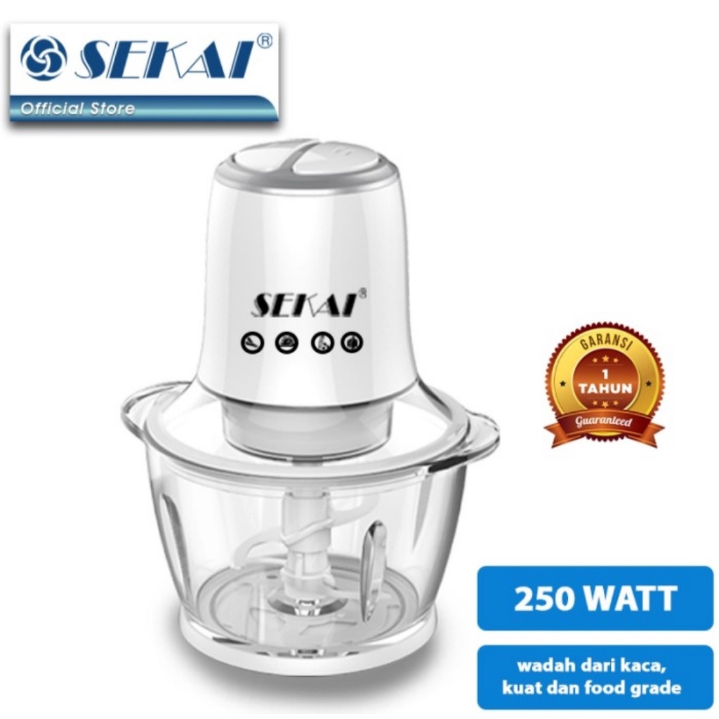 Chopper Sekai CP 5101 G Gelas Food Processor Penggiling Daging Bumbu Blender Daging Bumbu Sekai Kaca Food Processor