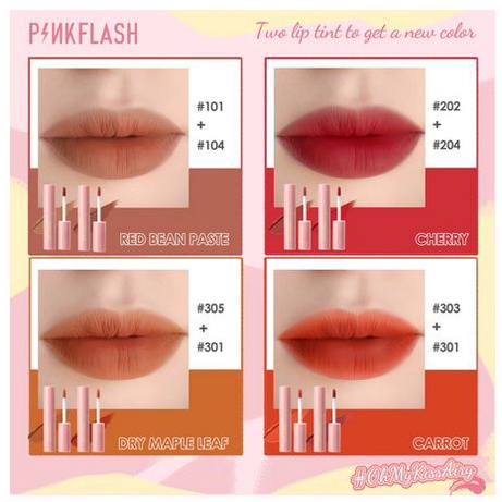 Pinkflash Lip Tint Matte Liquid Lipstick Water