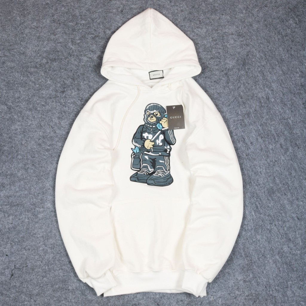 Jaket Hoodie ROBOTIC BEAR Unisex Good Brand