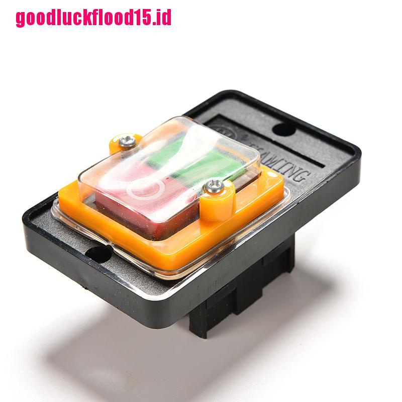 {LUCKID}10A 380V KAO-5 Water Proof ON/OFF Push Button Machine Drill Switch Plastic Motor