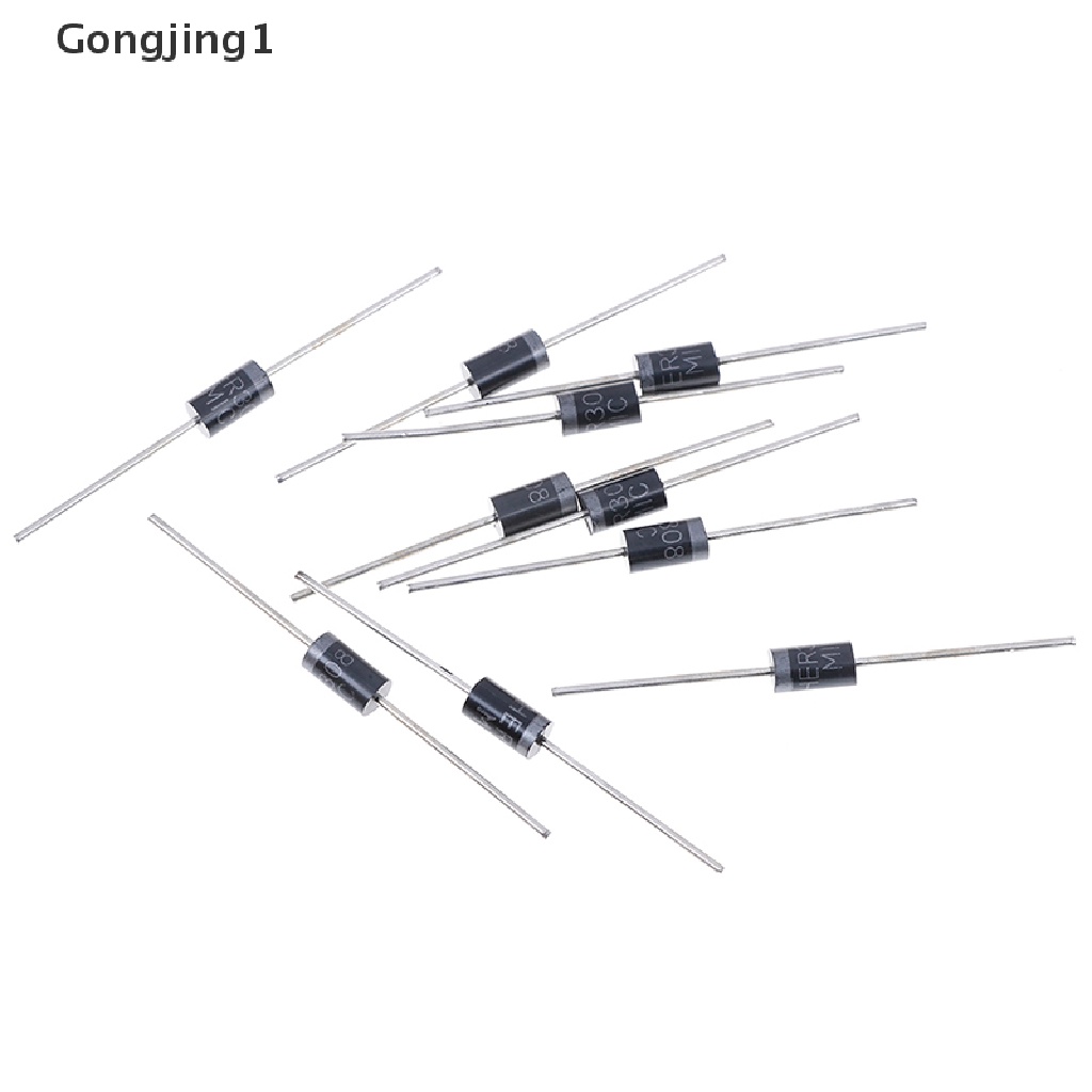 Gongjing1 10pcs Her308 Her 308 Rectifier Diode 3a 1000v Do-27