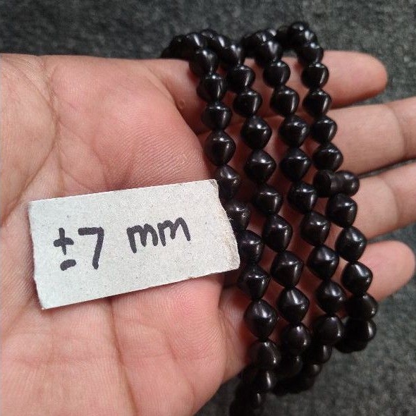 tasbih kokka wajik hitam ±7 mm 99 butir