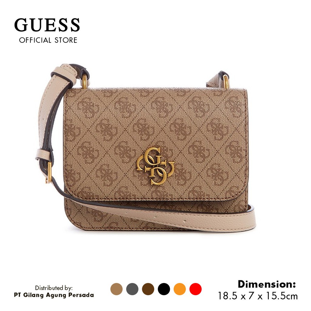 Tas Guess Original Wanita - Noelle Mini Crossbody Flap