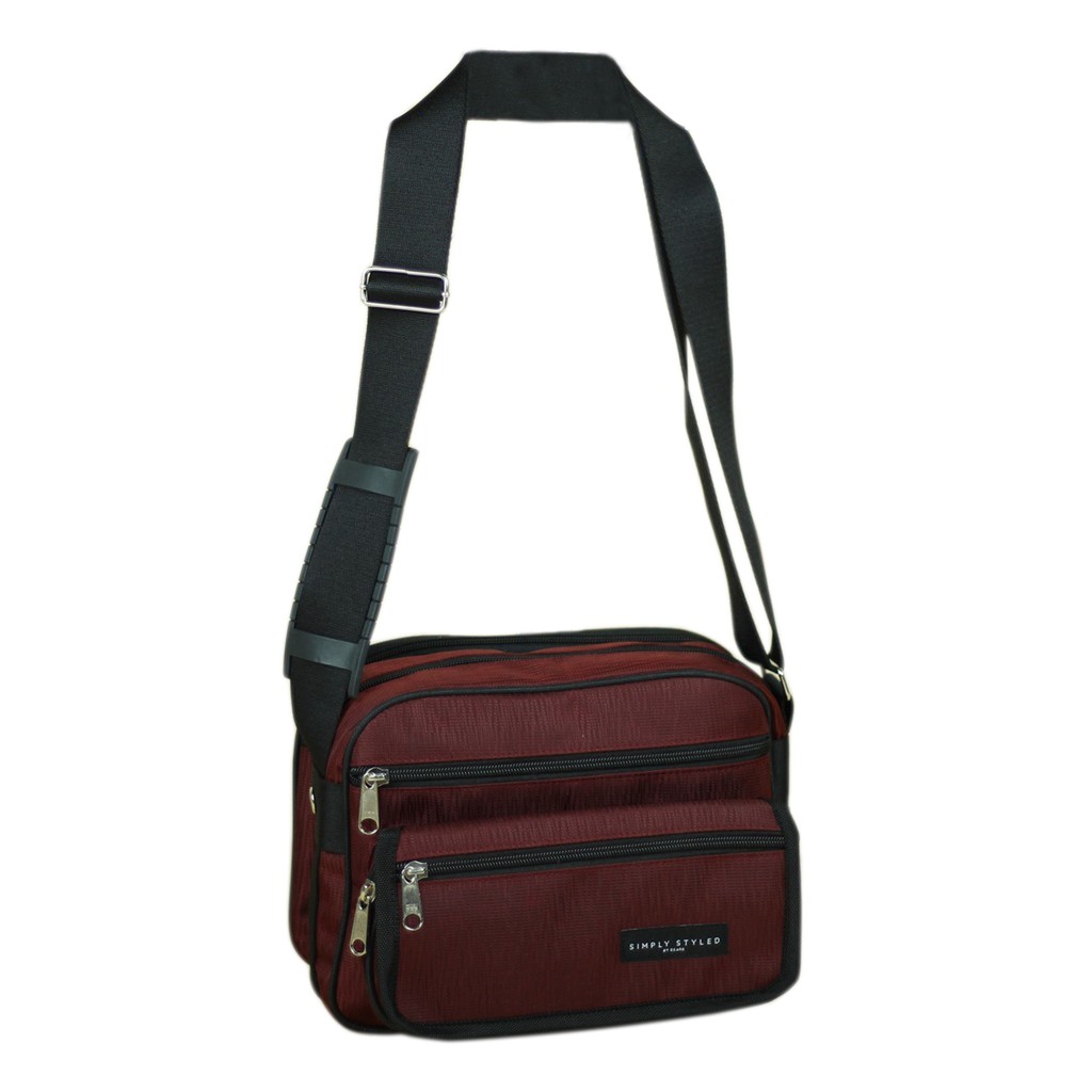 Jual Selempang Simply Slempang Pria Cowok Keren Murah Slingbag Laki-Laki Hangout Travelling Bagus