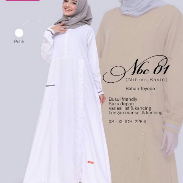 NIBRAS NBc 01 - Putih