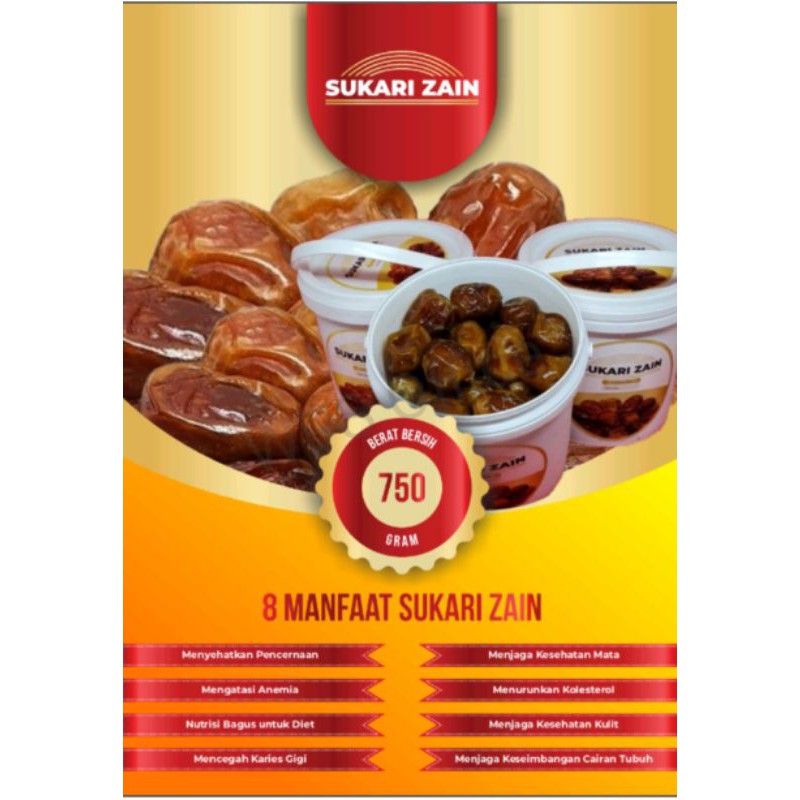 

2 ember/ kurma sukari zain 750gr 2 pail