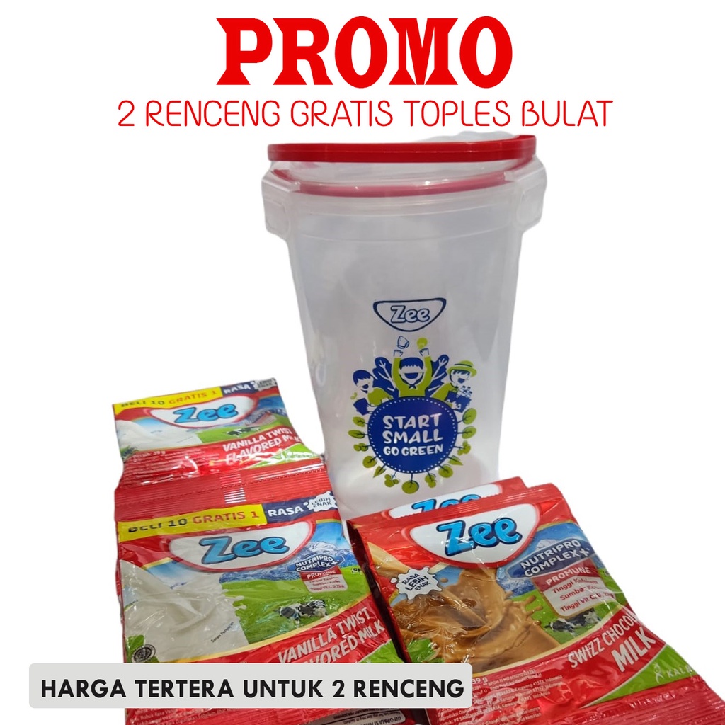 [PROMO SUSU ZEE] 2 RENCENG GRATIS TOPLES / GELAS