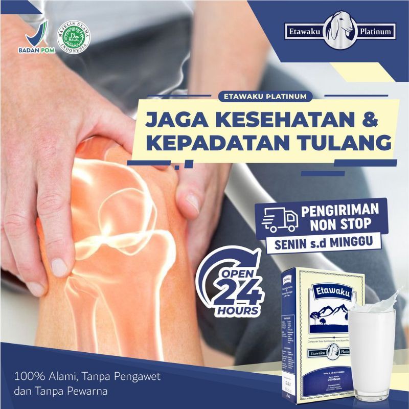 

Susu Kambing Etawaku Platinum (Untuk Kesehatan Tulang)