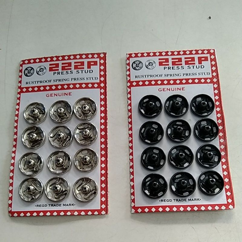 kancing cetet/kancing cepret besar merk 222p