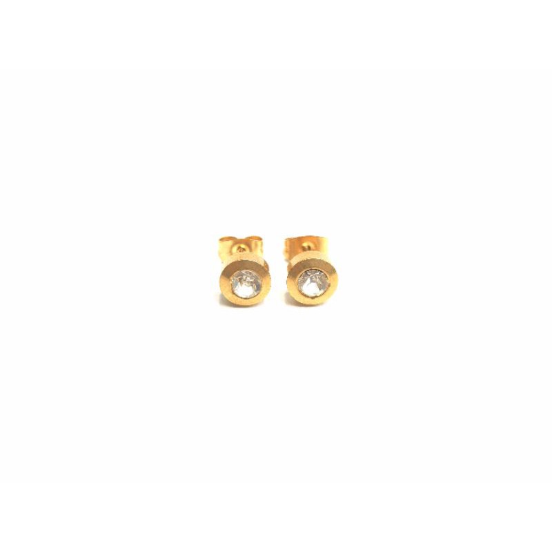 Anting Titanium Mata 1 Warna Emas