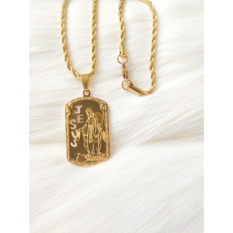 Kalung Yesus Titanium