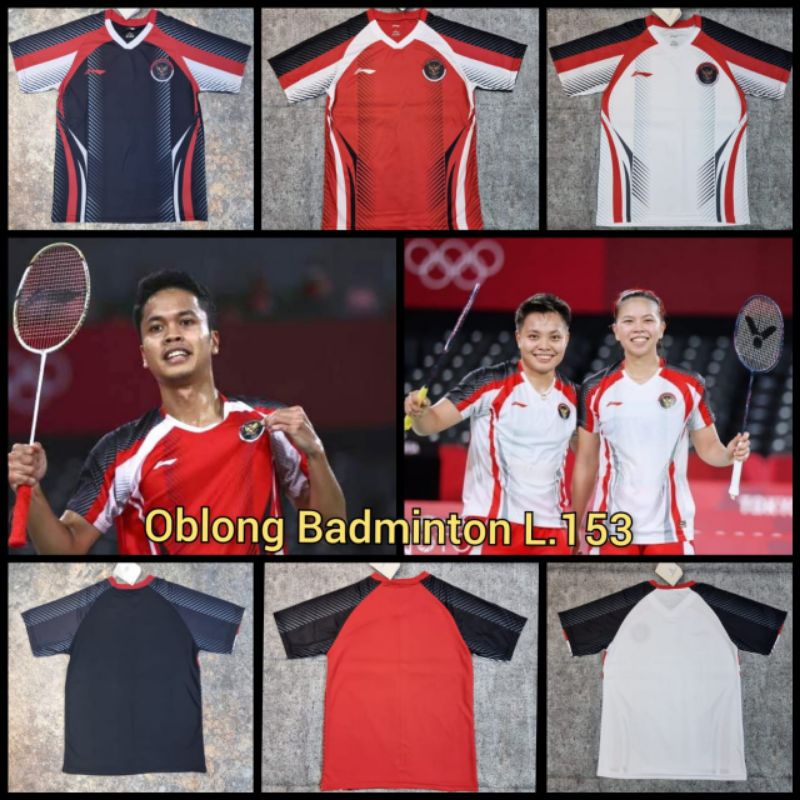 Baju Badminton / Kaos Bulutangkis Olimpiade Tokyo L153