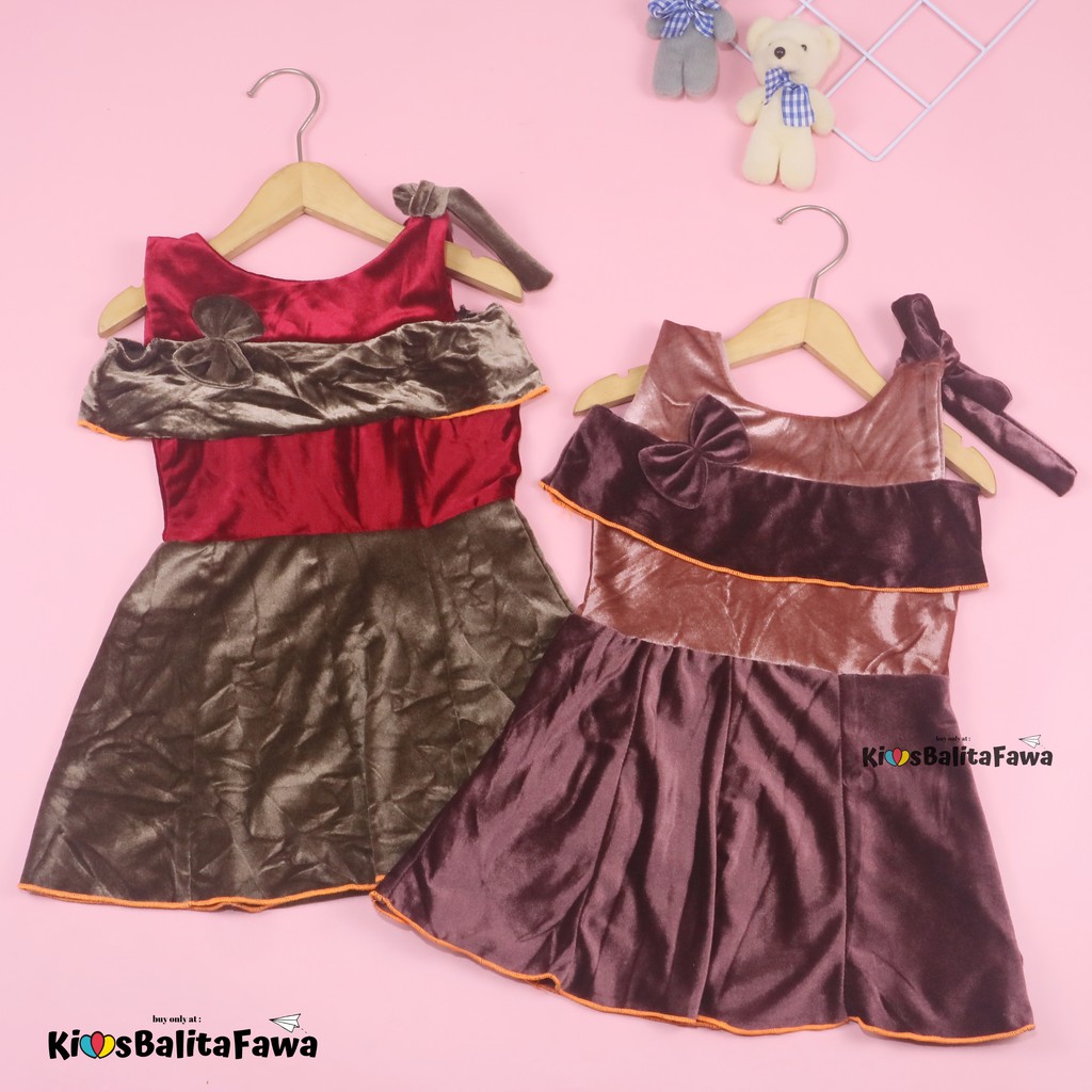 [BLUDRU] Dres Rachel Bayi - 2 Tahun / Baju Anak Perempuan Premium Sabrina Gaun Pesta Ulang Tahun