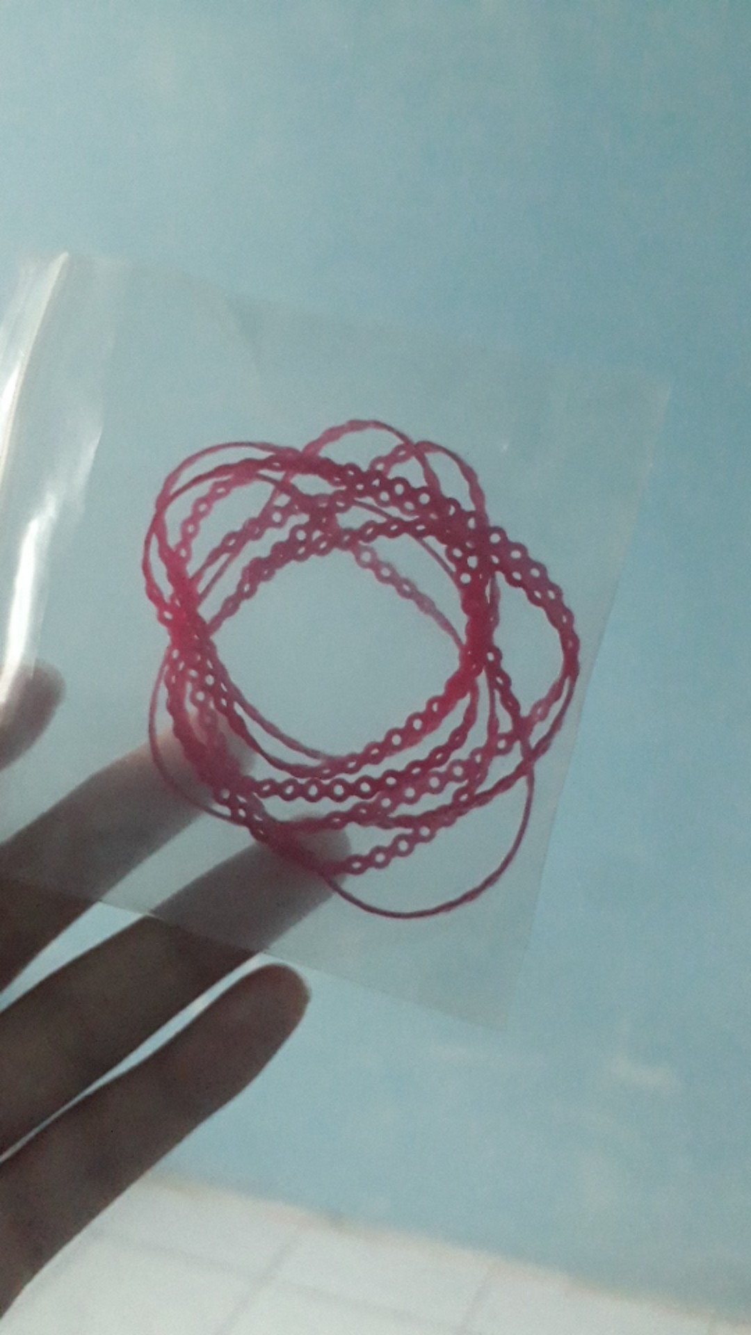 1 Meter Powerchain, Ready Putih Susu, Ungu Muda, Coklat, Orange Tua, Merah Fanta