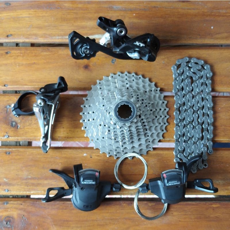 Mini Groupset Shimano Deore Mix XT 2x10 Speed