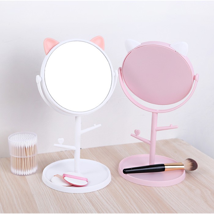 Kaca Rias Cermin Telinga Kucing Mirror Make Up Fashion Unik Lucu