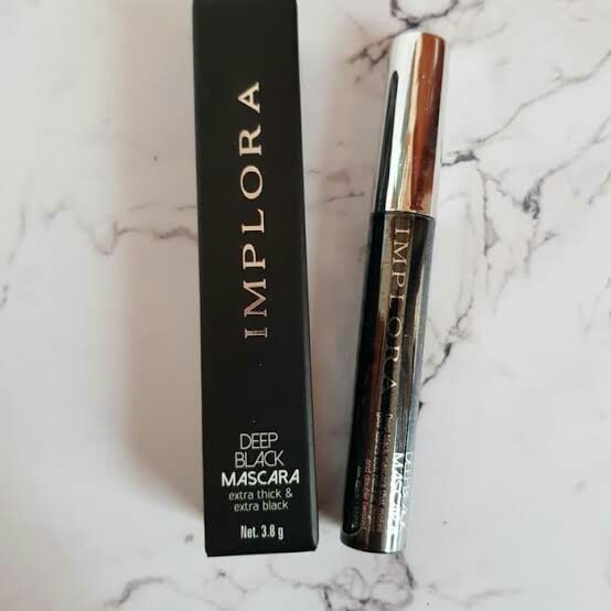 Implora Mascara Deep Black Natural Elegan Maskara Tahan Anti Air Hitam Murah