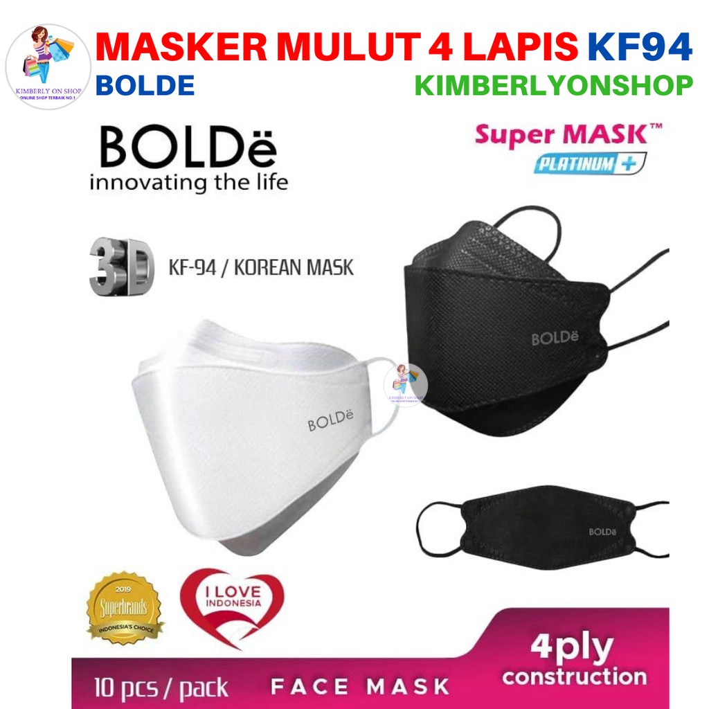 Kimberlyonshop Masker Super Mask KF94 10PCS Bolde