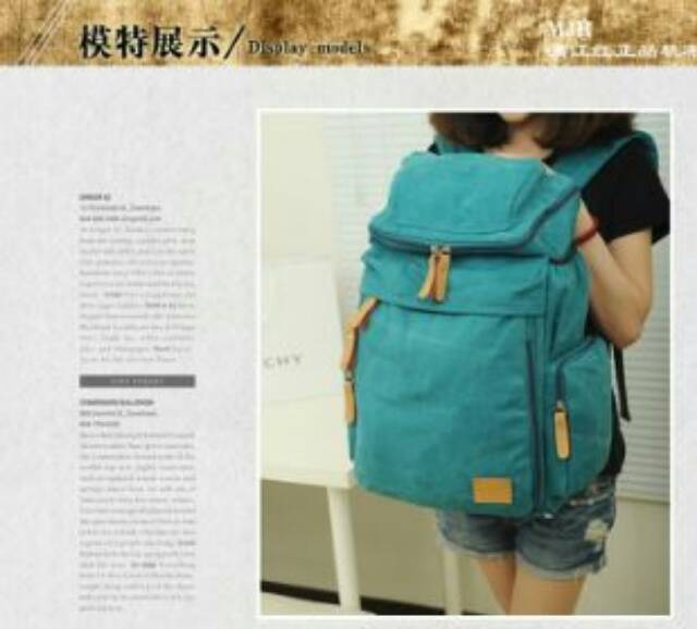 Tas Ransel /Traveling/Kampus/Sekolah/Backpack Manjianghong OMBG15KQ