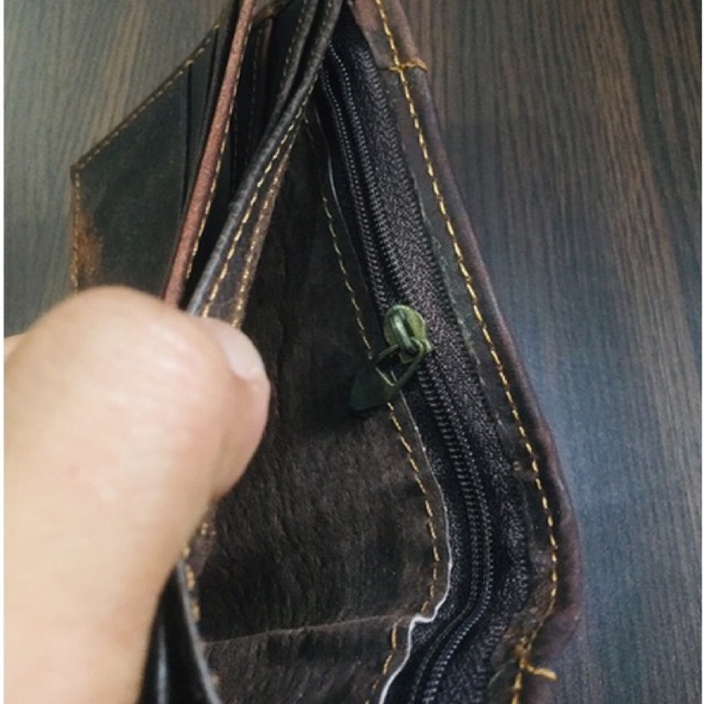 [AHLMN] Dompet kulit, ekslusif untuk pria modern model lipat dua dengan desain melegan #8007 #dompet