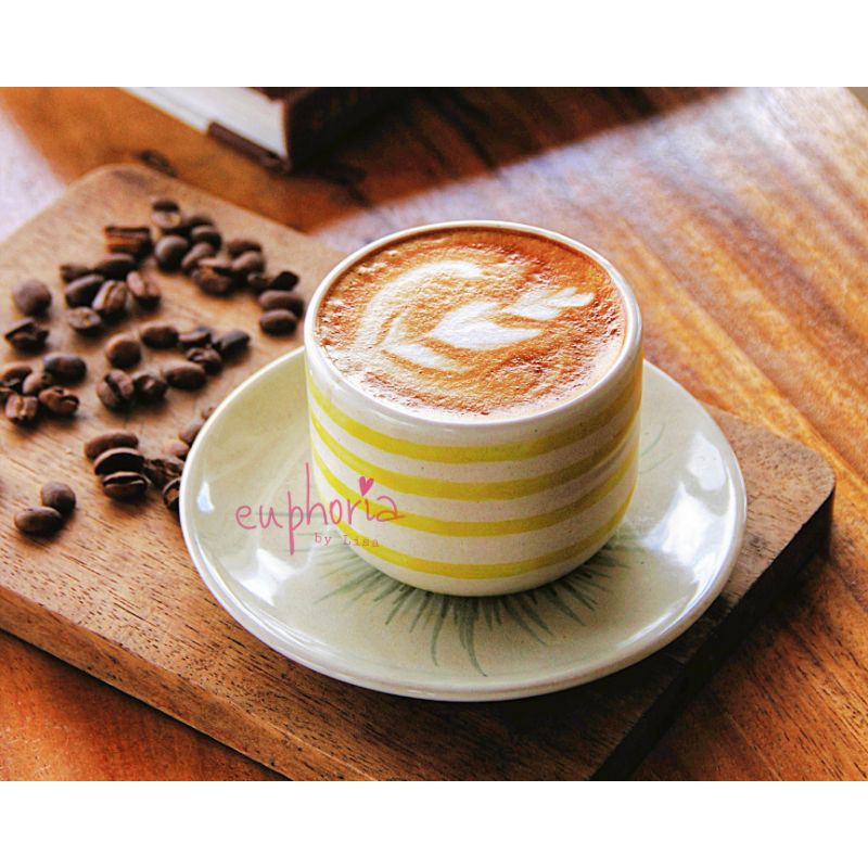 

Postcard (kartu pos / kartu ucapan) Coffee in Stripes Cup