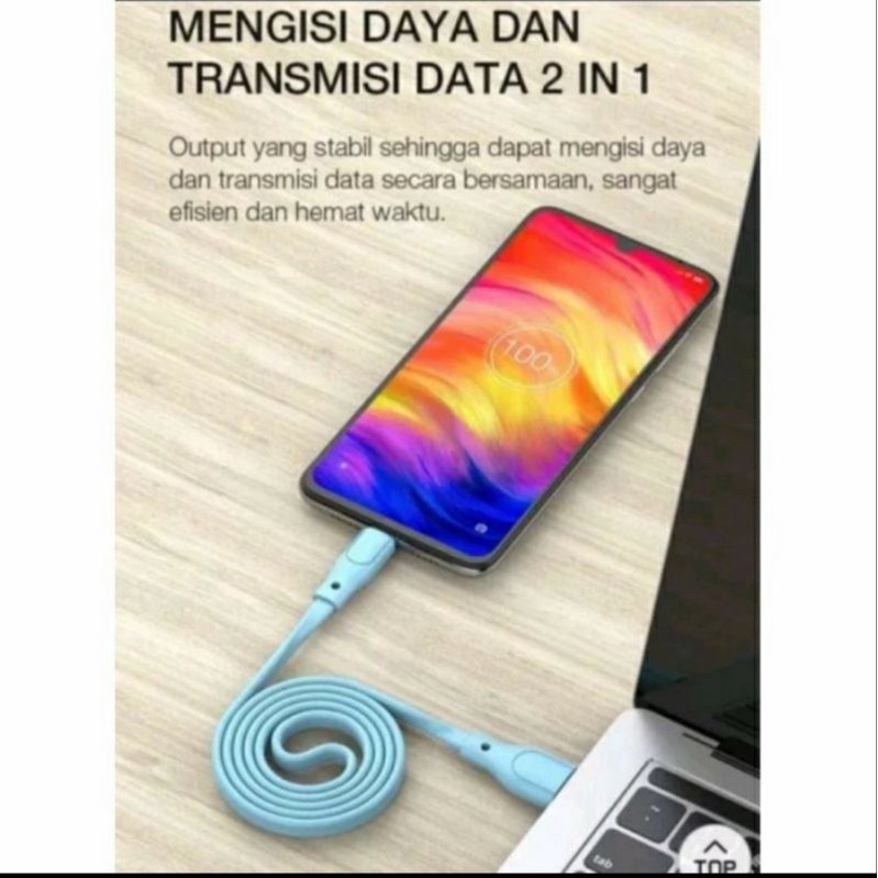 Kabel Data Robot RGM100 Miro USB 2.1A 100Cm (1 Toples isi 20Pcs)