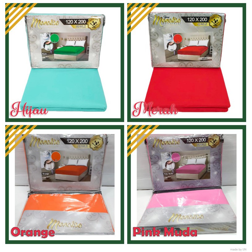 Monalisa Sprei Waterproof Murah 120x200 Sprei Anti Air Sprei Anti Ompol Sprei Tahan Air - IJN PLAZA