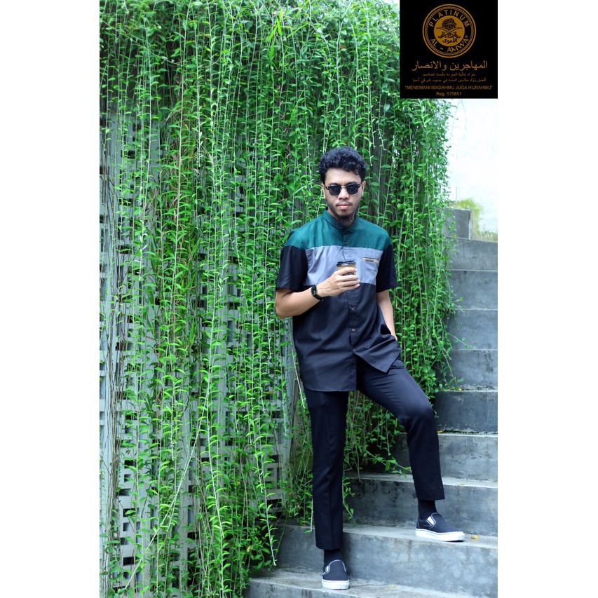 Koko Platinum Al Amwa - Kurta Platinum Al Amwa - Kurta Pendek Platinum Al Amwa - Kemko Pendek Pendek