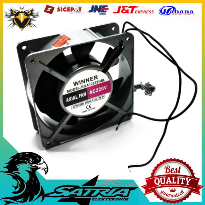 Cooling Fan AC 220 volt 12 x 12 Kipas AC 12 Cm Kipas Angin Pendingin Computer