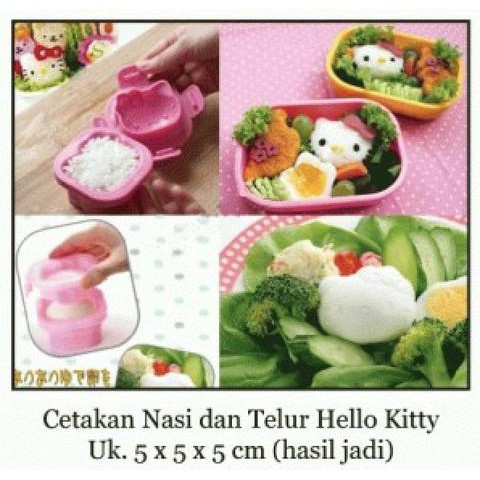 Cetakan Nasi Bento Telur Karakter - Cetakan Nasi Bentuk Kucing Cute Cetakan Bento Kucing Cetakan Makanan Bentuk Boneka Cetakan Bekal Anak