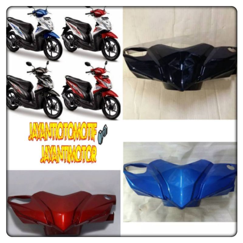 Cover Body Batok Kepala Depan Motor Honda Beat Esp 2015 Warna Merah Biru Hitam