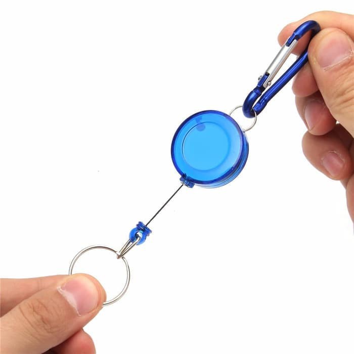 

Murah Gantungan Kunci Retractable Keychain Flexible Yoyo Tarik Id Card Pintu Hemat