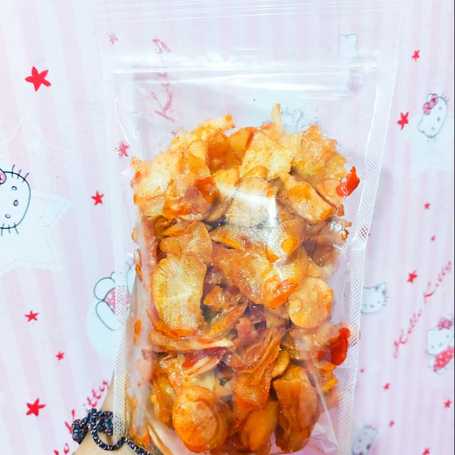 

Keripik singkong pedas & original