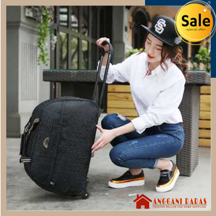 Tas Koper Tas Traveling Tas Troli Koper Duffel Trolley Travelling Dorong
