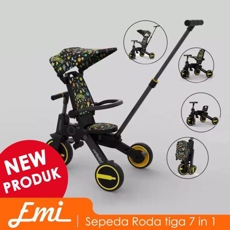 Sepeda Anak Roda Tiga Bebehoo 3 in 1 Baby Stroller Tricycle Bebeho (New Generation)