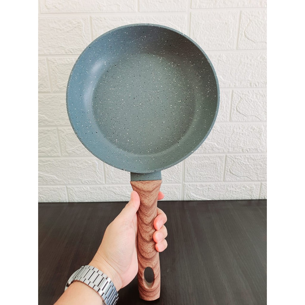 PAKET HEMAT MARBLE SERIES HONEY KITCHEN 2 FRYPAN DAN 1 SAUCEPAN TUTUP