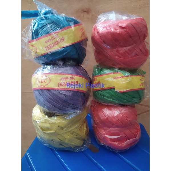 

Tali plastik / tali rafia / tali rapiah / tali rapia warna kecil