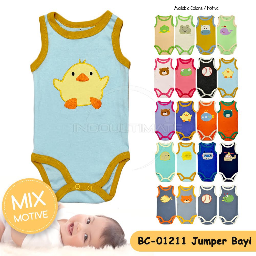 Jumper Jumsuit Jumpsuit Bayi Baru Lahir Tanpa Lengan Perlengkapan Bayi Setelan Baju Bayi BC-01211