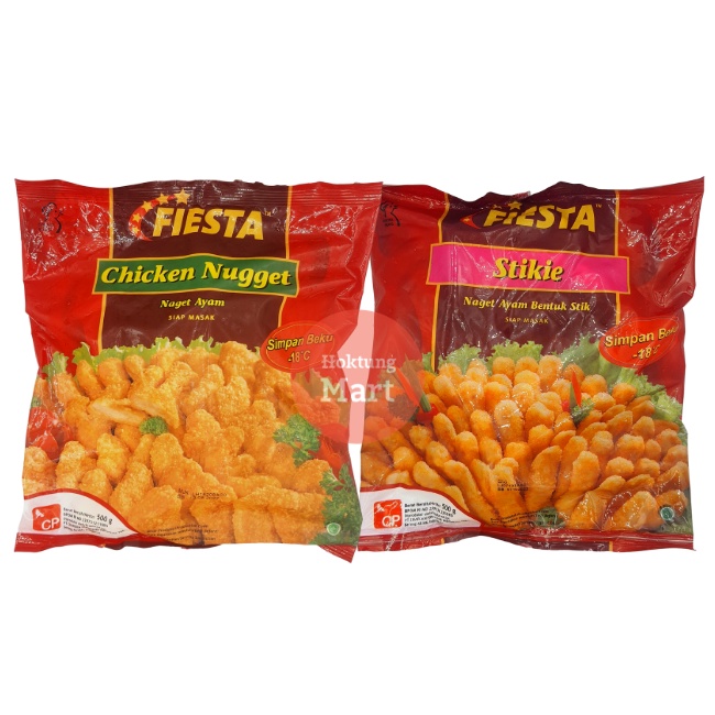 Fiesta DS Chicken Nugget / Stikie 500gr BUNGKUS MERAH Naget Ayam