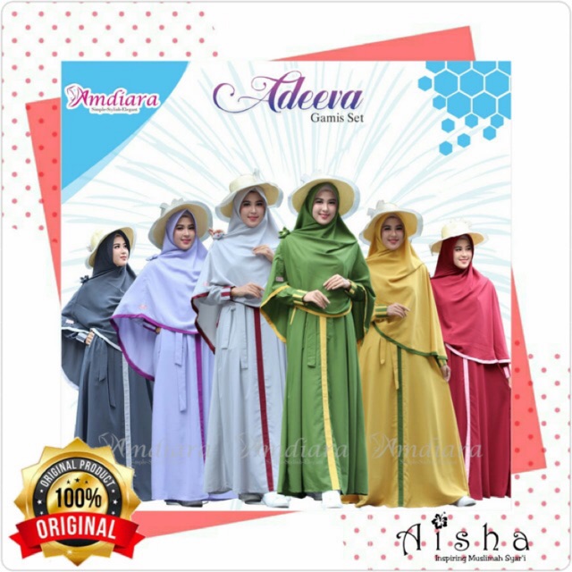 Gamis Khimar Adeeva Syari Dara Busui Longdress Maxi Murah