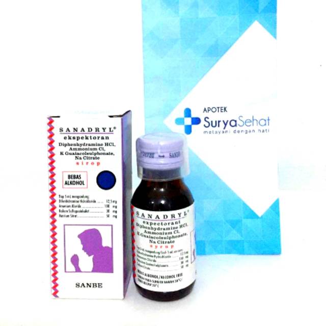 Sanadryl Ekspektoran 120ml - Obat Batuk Berdahak