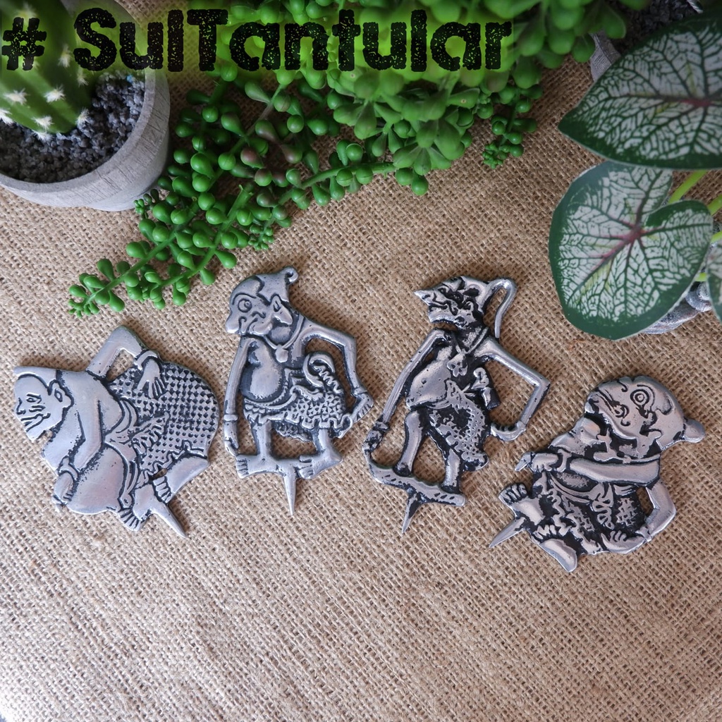 Souvenir Miniatur Wayang Punokawan Semar Gareng Petruk Bagong