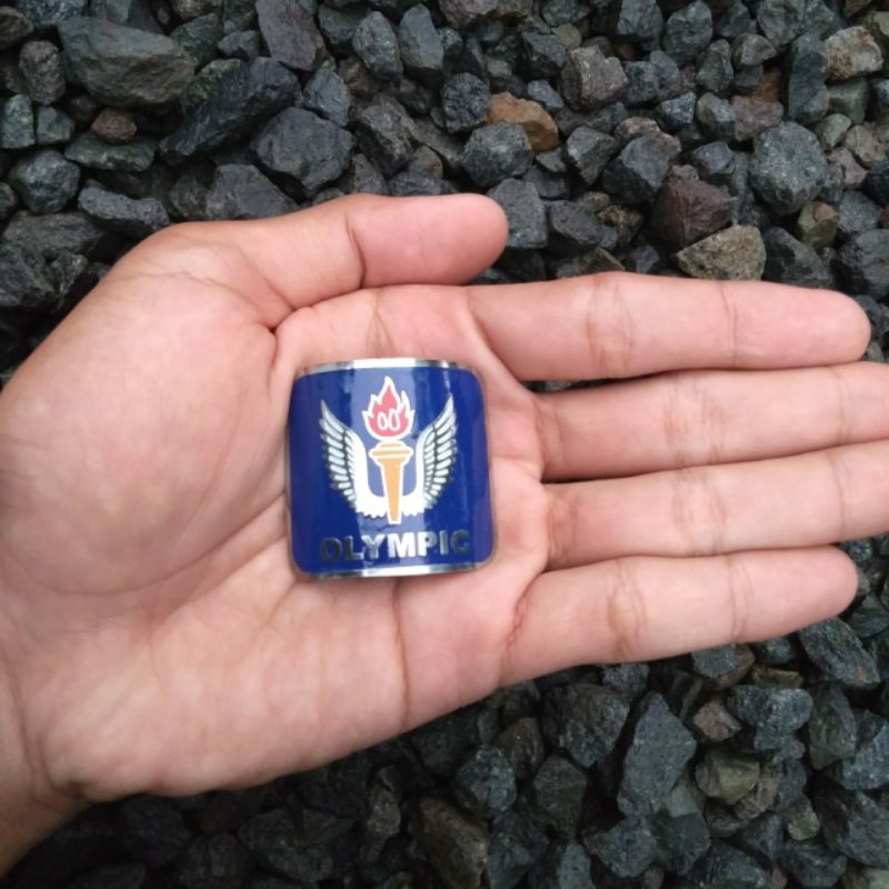 Emblem Sepeda Olympic Blue Custom