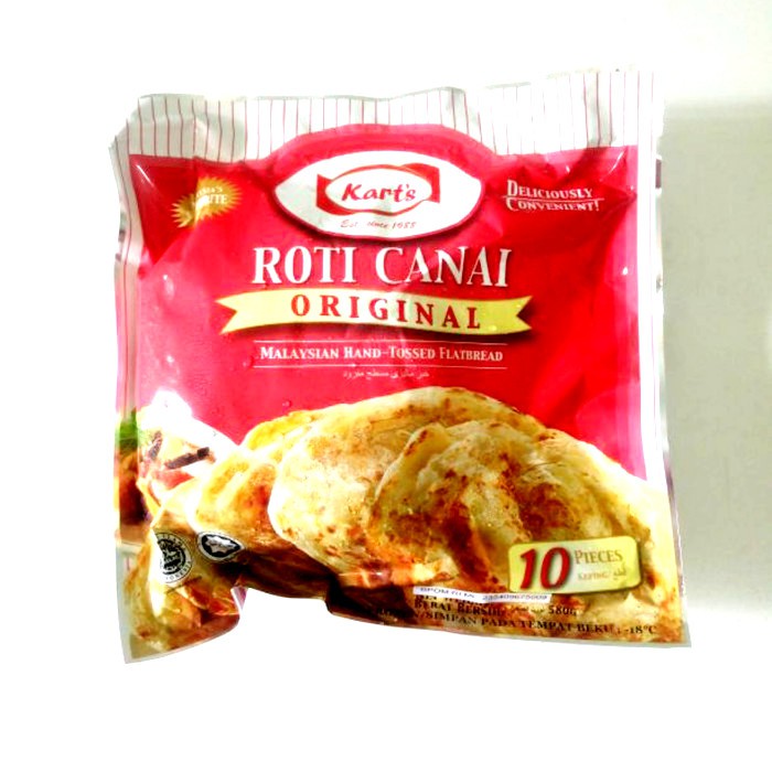 

FROZEN FOOD KART'S ROTI CANAI ORI ISI10/580GR