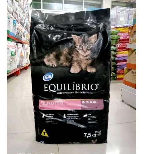 Equil Equilibrio KITTEN 7,5KG - - Equilibro filhotes indoor 7,5kg
